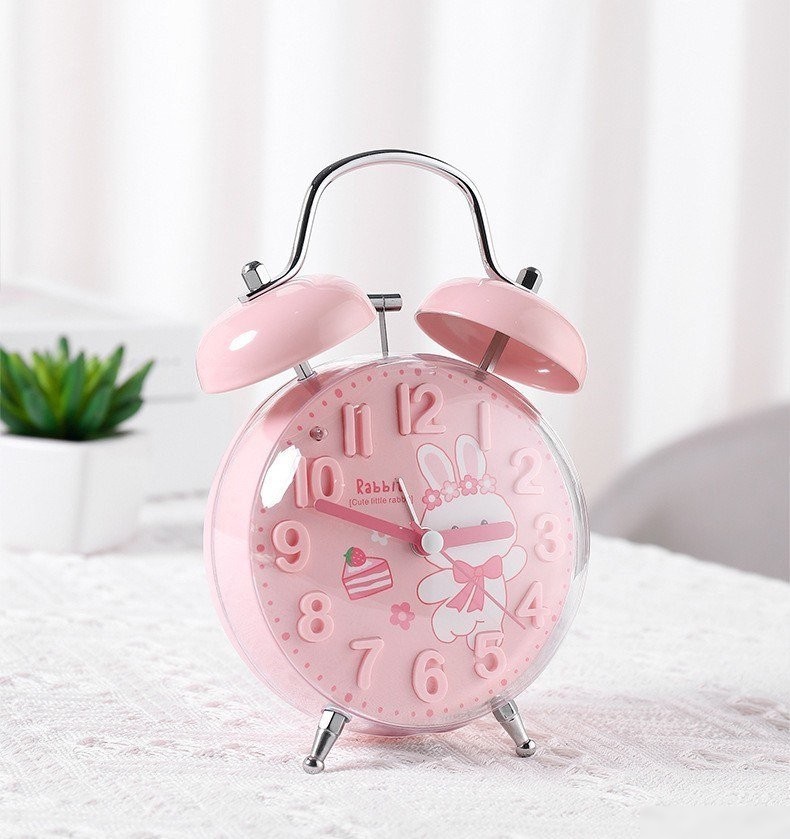 Настольные часы ILikeGift Clear wake-up with animals HL-5140-02 (pink bunny)