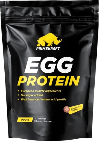 Протеин Prime Kraft EGG Protein (900г, шоколадное печенье)