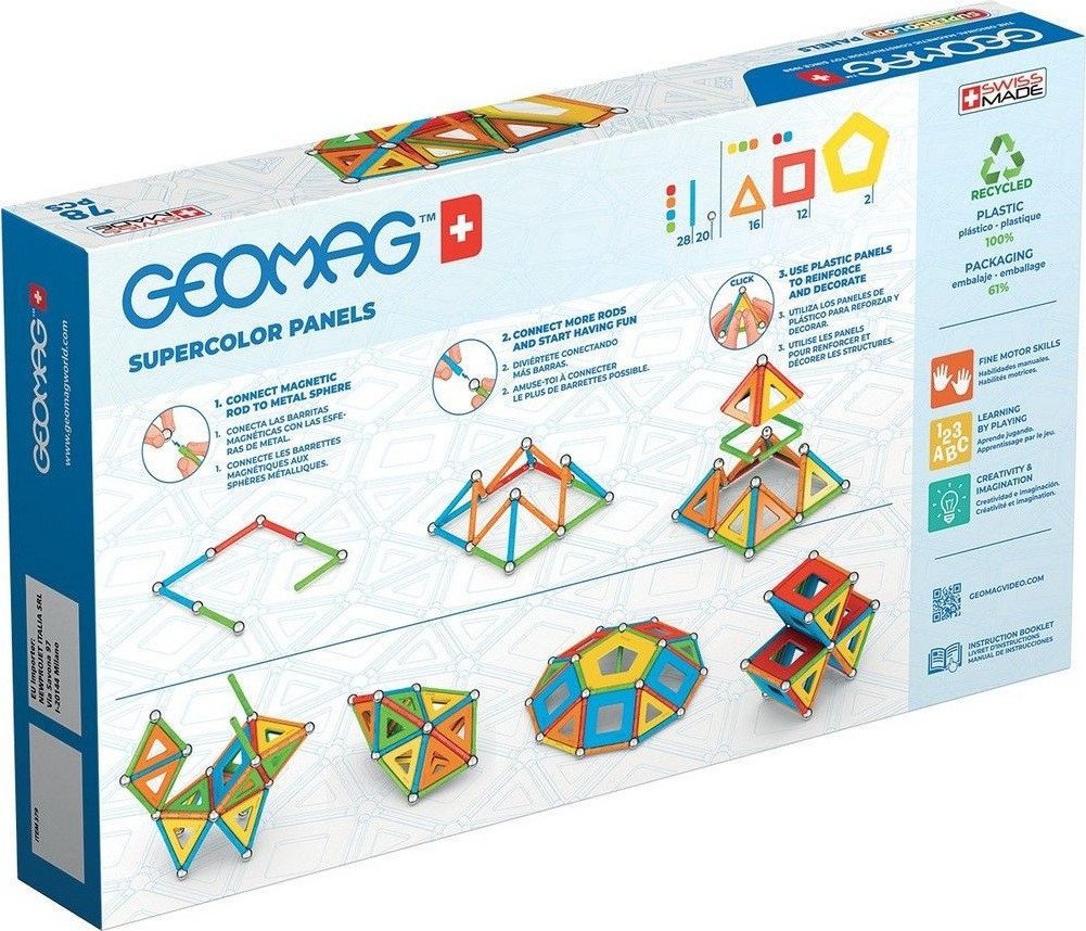 Магнитный конструктор Geomag Многоцвет пластины GM379