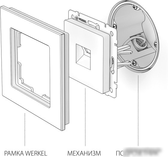 Розетка телефонная Werkel W1182008