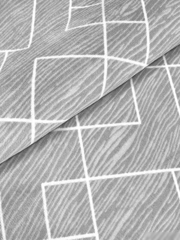 Ковер для жилой комнаты Plato Hali Soft 3084-GREY-WHITE (1.6x2.3)