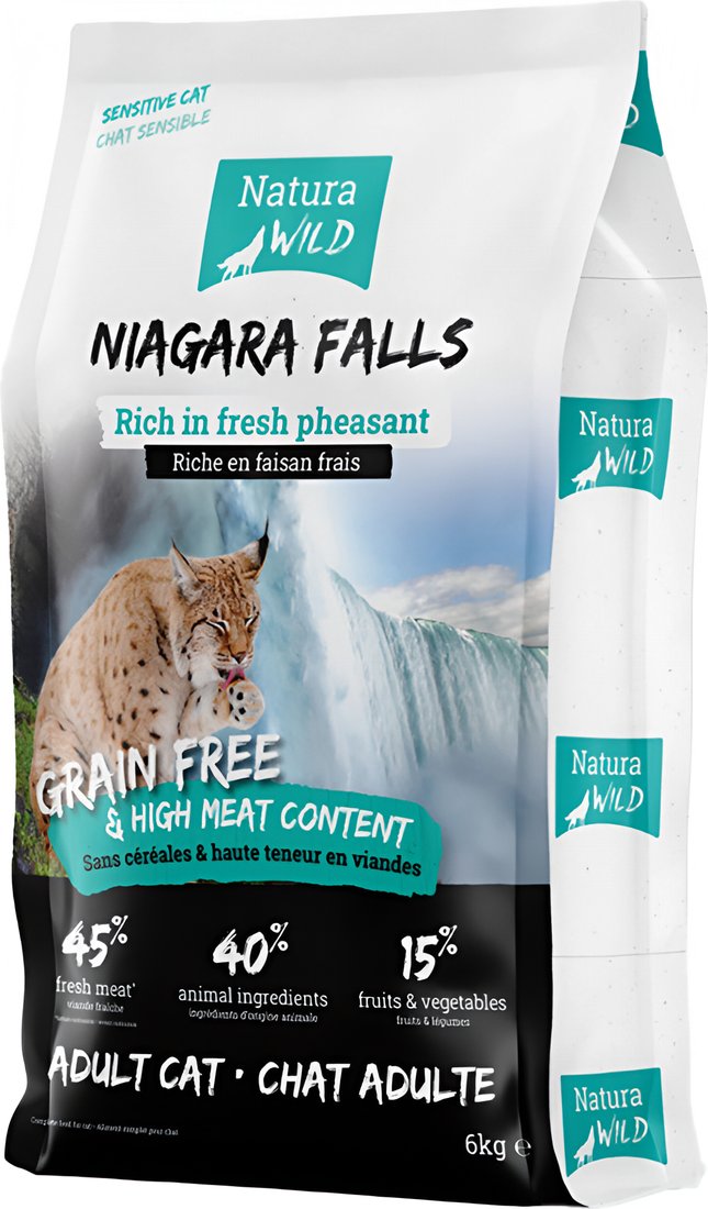 Сухой корм для кошек Natura Wild Niagara Falls с фазаном 6 кг