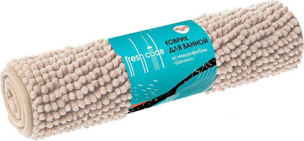 Коврик для ванной Fresh Code Шенилл 71410 (бежевый)
