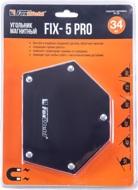 Уголок магнитный FoxWeld Fix-5Pro 5395