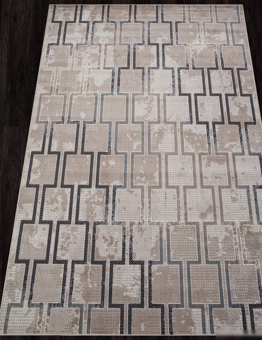 Ковер для жилой комнаты Merinos Sierra F353-STAN-BEIGE-BLUE (2x4)