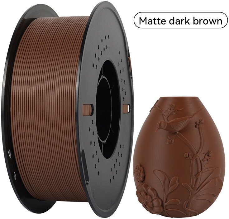 Филамент Kingroon PLA Matte 1.75 мм (1 кг, темно-коричневый)