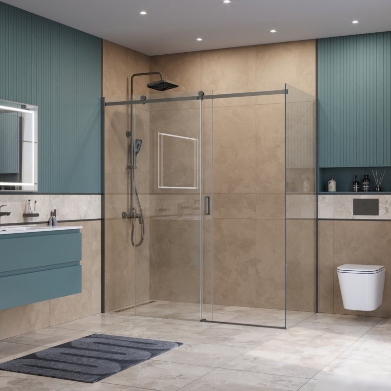 Душевой уголок BelBagno SOFT_CLOSE-2-AH-1-140/80-C-GM