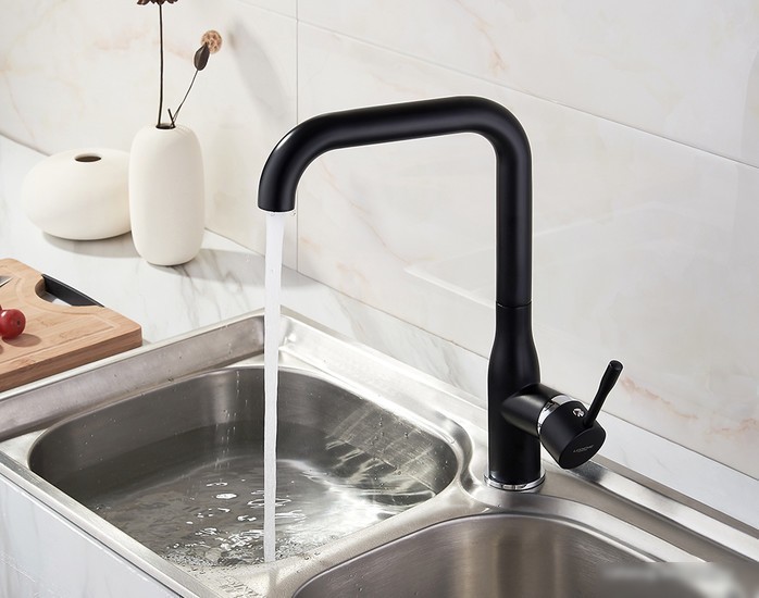 Смеситель Ledeme H98 L4698B (черный матовый)