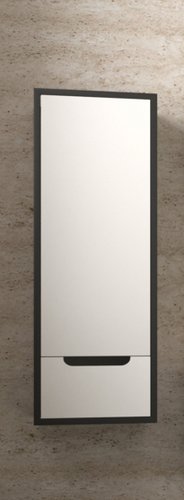 Style Line Шкаф-полупенал для ванной Сохо 36x110см МДФ 1 ящик Plus