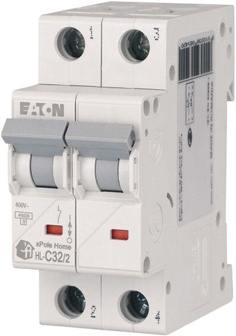 Выключатель автоматический Eaton HL-C322 2P 32A C 4.5кA 2M 194774