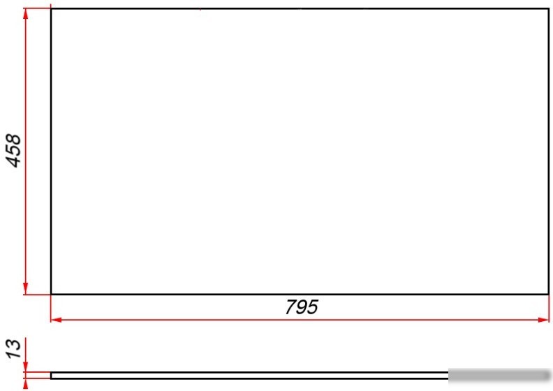 ЗОВ Столешница 13 CKP13W795458 (белый)