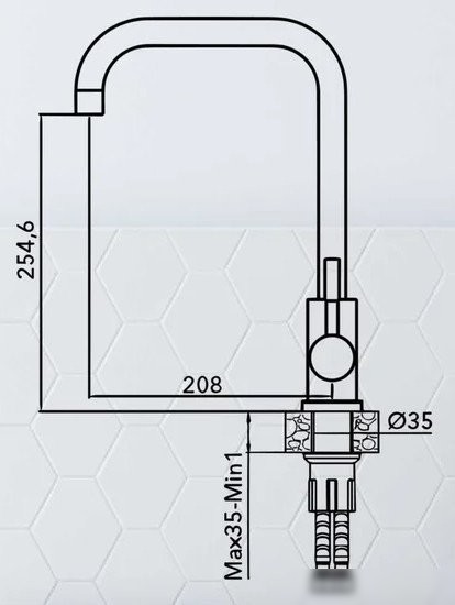 Смеситель AV Engineering AVZAR4-B304SN-738