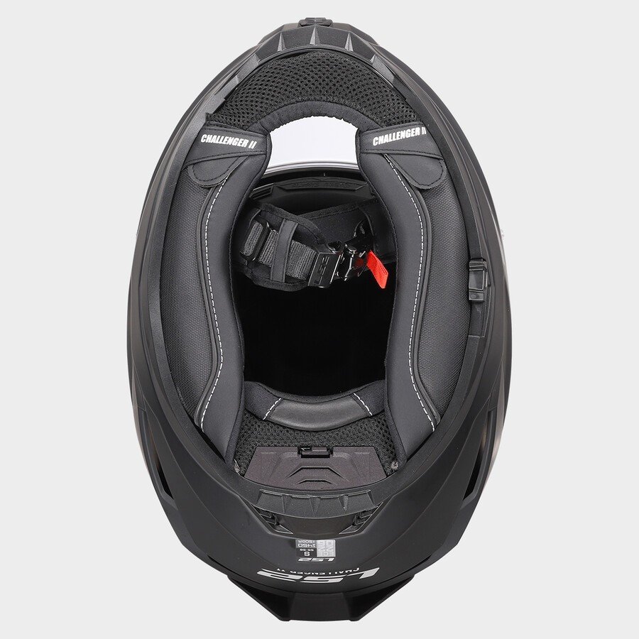 Мотошлем LS2 FF817 Challenger II Solid (L, черный матовый)