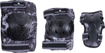 Комплект защиты Tech Team Safe fit adult 1.0 NN012052 (M, черный/серый)