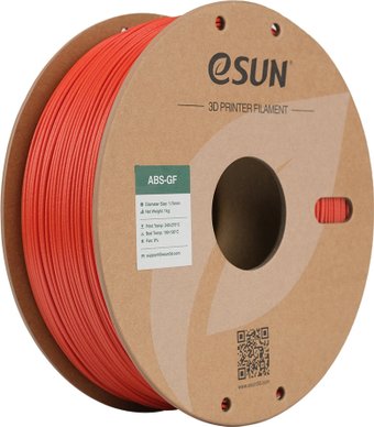 Пластик eSUN ABS-GF ABS-GF175R1TZ1 (1.75мм, 1кг, красный)