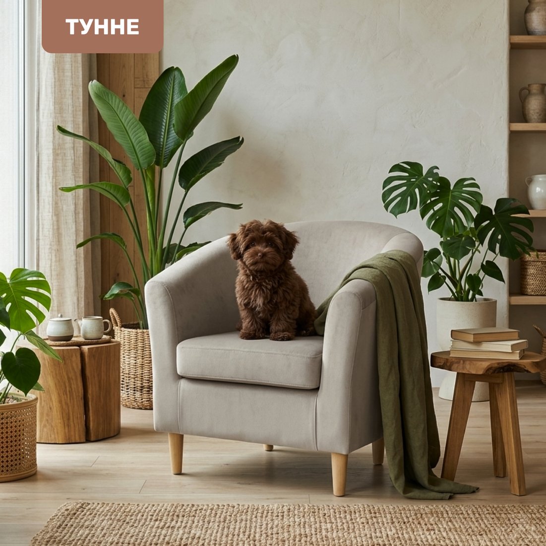 Интерьерное кресло Mio Tesoro Тунне (Ultra Cashmere)