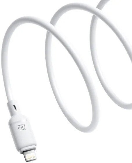 Кабель Baseus Silky Series Fast Charging Cable USB Type-C - Lightning (2 м, белый)