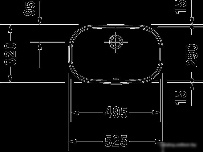 Умывальник Duravit D-Code 52.5x32 (0338490000)