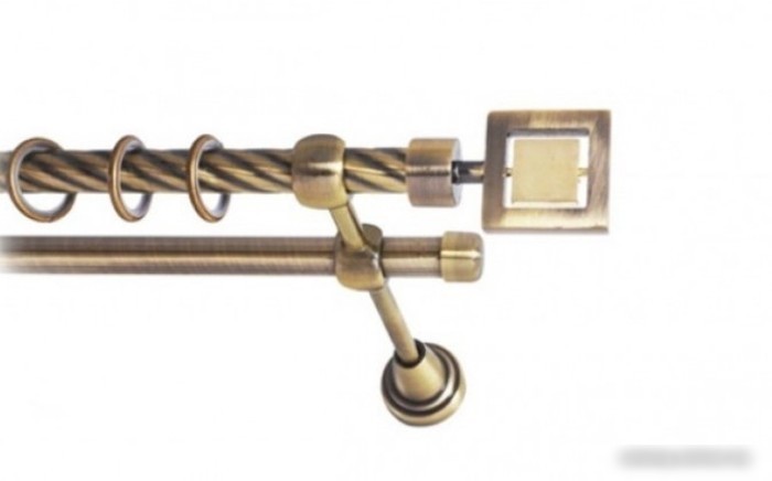 Наконечник для карниза Lm Decor YF036 Сателлит 16мм (антик/золото)