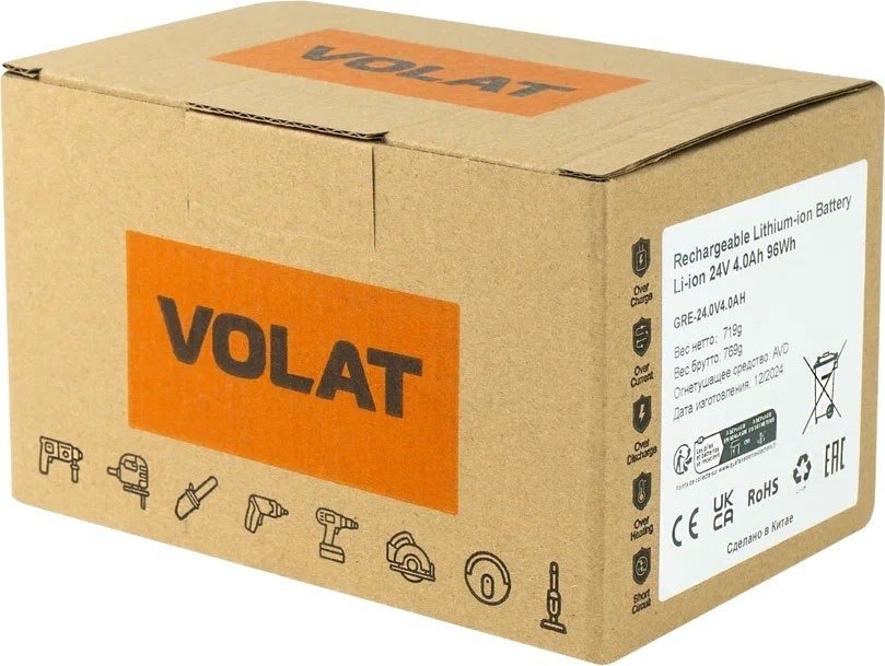 Аккумулятор VOLAT VT-GRE-24-4 (24В/4 Ah)