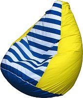 Кресло-мешок Flagman Груша Мини L Г0.1-0717 (желтый/полосатый)