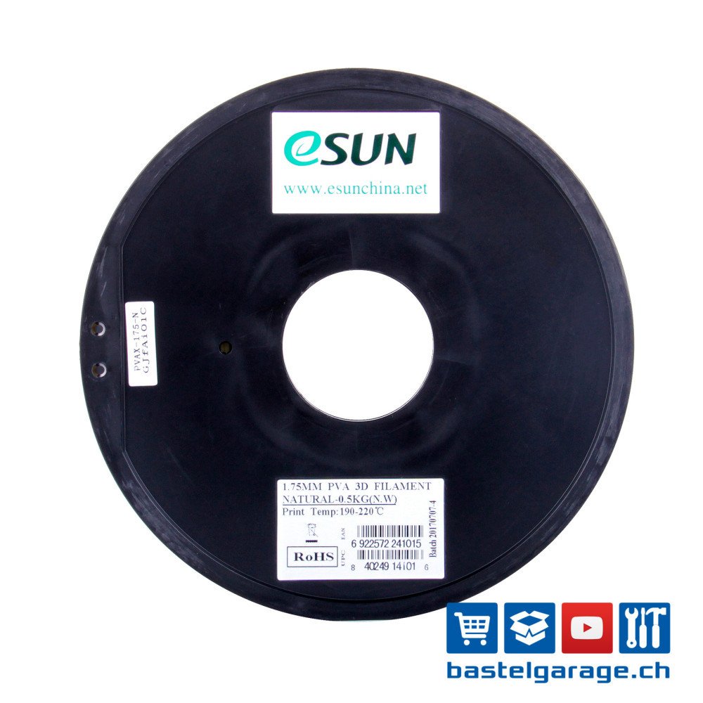 Пластик eSUN PVA PVA175Y05B1 (1.75мм, 500г, натуральный)