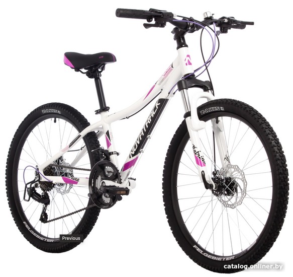 Велосипед Novatrack Katrina 21 D 2024 24AHD.KATRINA.10WT4 (белый)