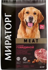 Сухой корм для собак Мираторг Winner Meat для взрослых средних и крупных пород с говядиной 2.1 кг