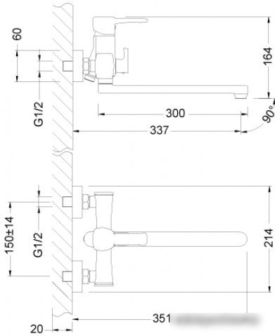 Смеситель Lemark Evitta LM0551C