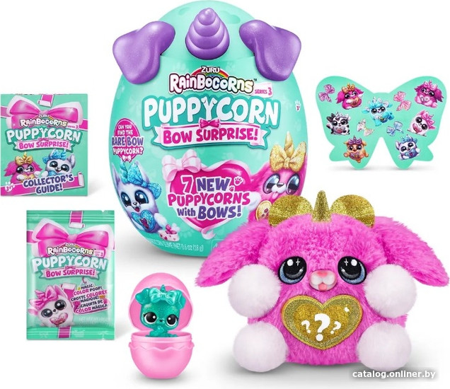 Кукла-сюрприз Zuru Rainbocorns Puppycorn Bow Surprise 9269