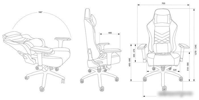 Кресло CACTUS CS-CHR-0112BL (черный)
