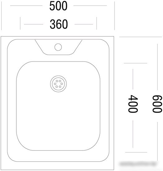 Кухонная мойка Ukinox STD 500.600-5C 0C