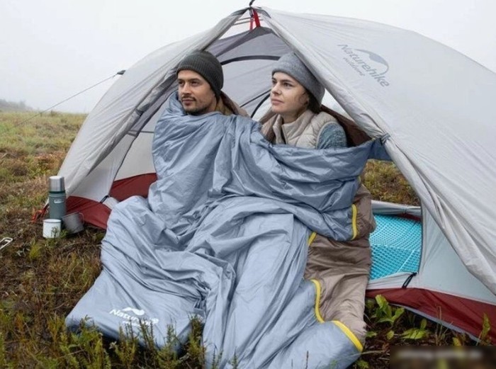 Спальный мешок Naturehike LW180 NH21MSD09 (серый/коричневый)