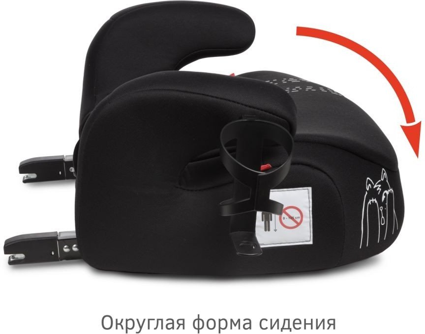 Детское сиденье Siger Fix Lux KRES4002 (черный шкода)