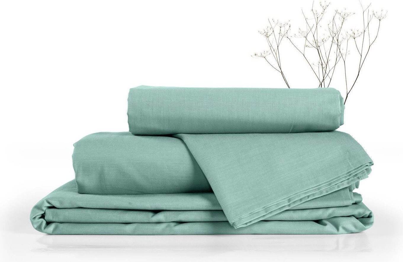 1.5-спальный комплект постельного белья Verossa Melange 1.5сп 50x70 775848 (Emerald)
