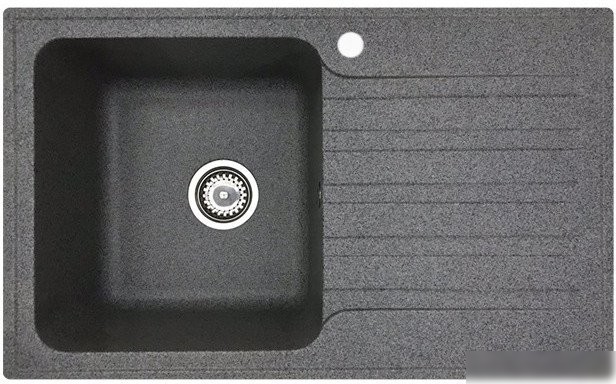 Кухонная мойка БелЭворс Со смесителем и дозатором Styl L + L74004-9 + L405-1 (серый/сатин)