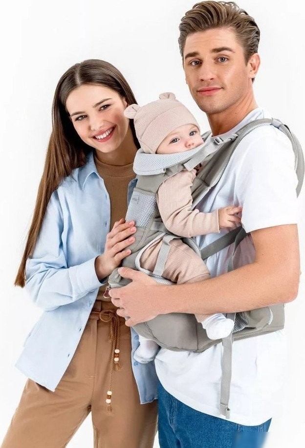 Рюкзак-переноска Amarobaby Carry AB22-30CARRY/11 (серый)