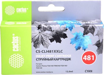 Картридж CACTUS CS-CLI481XXLC (аналог Canon CLI-481XXL C)
