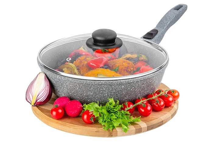 Сковорода Elan Gallery Гармония вкуса 120587 (серый мрамор)