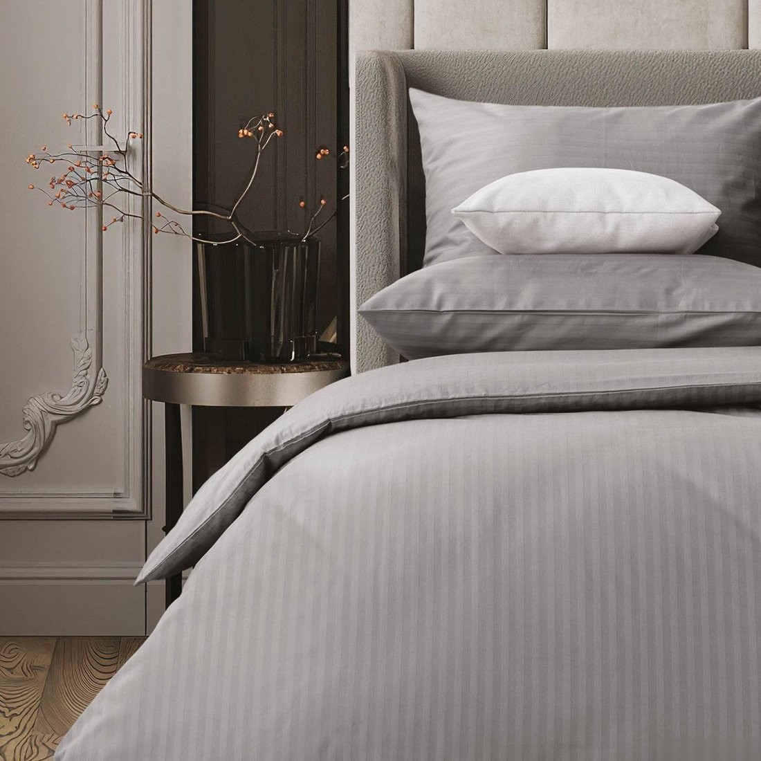 Постельное белье Verossa Stripe 2.0сп 760176 (70x70, Gray)