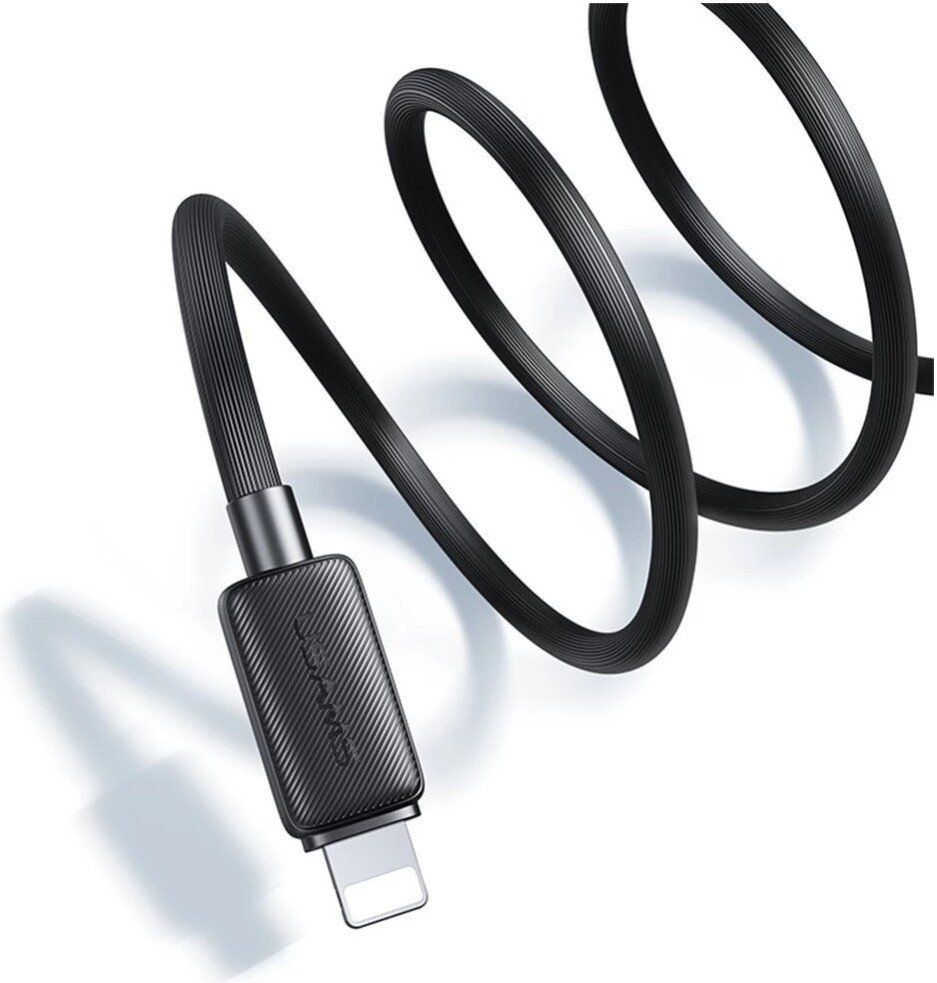 Кабель Usams US-SJ689 USB Type-A - Lightning (1 м, черный)