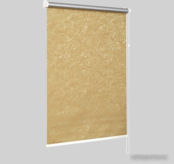 Мини рулонные шторы Delfa СРШ 01МПД79511 34x170 (золотистый, рисунок венеция)
