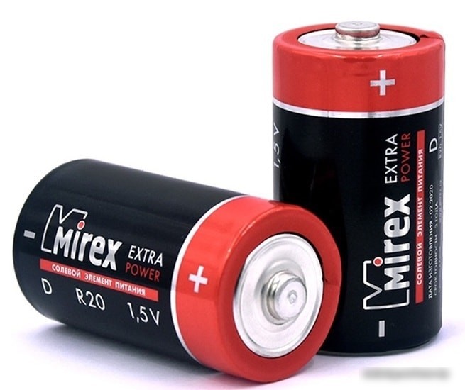 Батарейка Mirex Extra Power D 2 шт 23702-ER20-E2