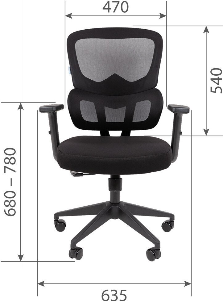 Офисное кресло CHAIRMAN CH560 БП (черный)