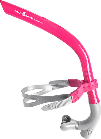 Трубка для плавания Mad Wave Pro Snorkel (розовый)