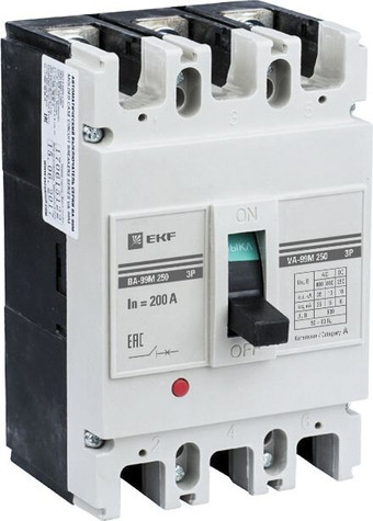 Выключатель нагрузки EKF PROxima ВА-99М 250/250А 3P 35кА mccb99-250-250m