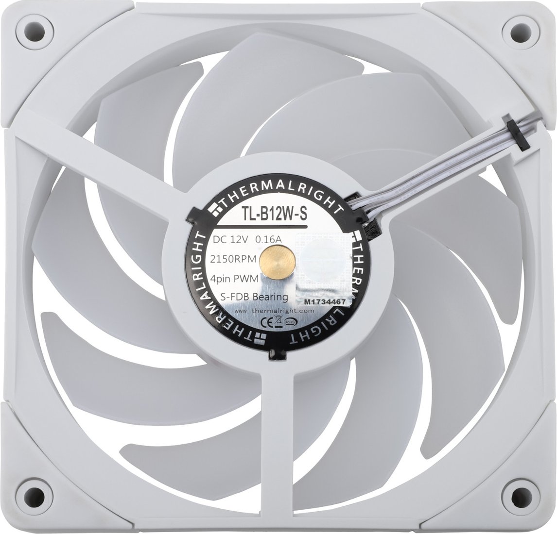 Комплект вентиляторов для корпуса Thermalright TL-B12W-S X3 (белый)