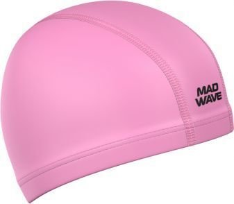 Шапочка для плавания Mad Wave PU Coated (розовый)