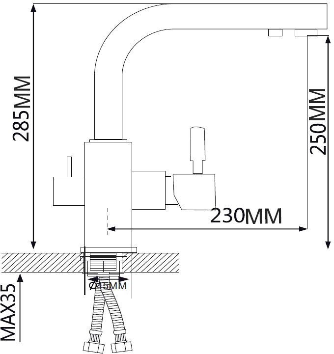 Смеситель Ekko EM4352-7