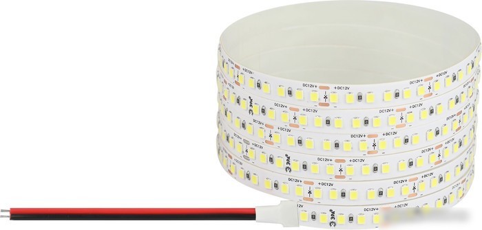 Светодиодная лента ЭРА LS2835 -14,4-180-12-6500K-IP20-1 year-5m холодный белый Б0059905
